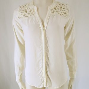 Ann Taylor | Battenburg Button Down Top